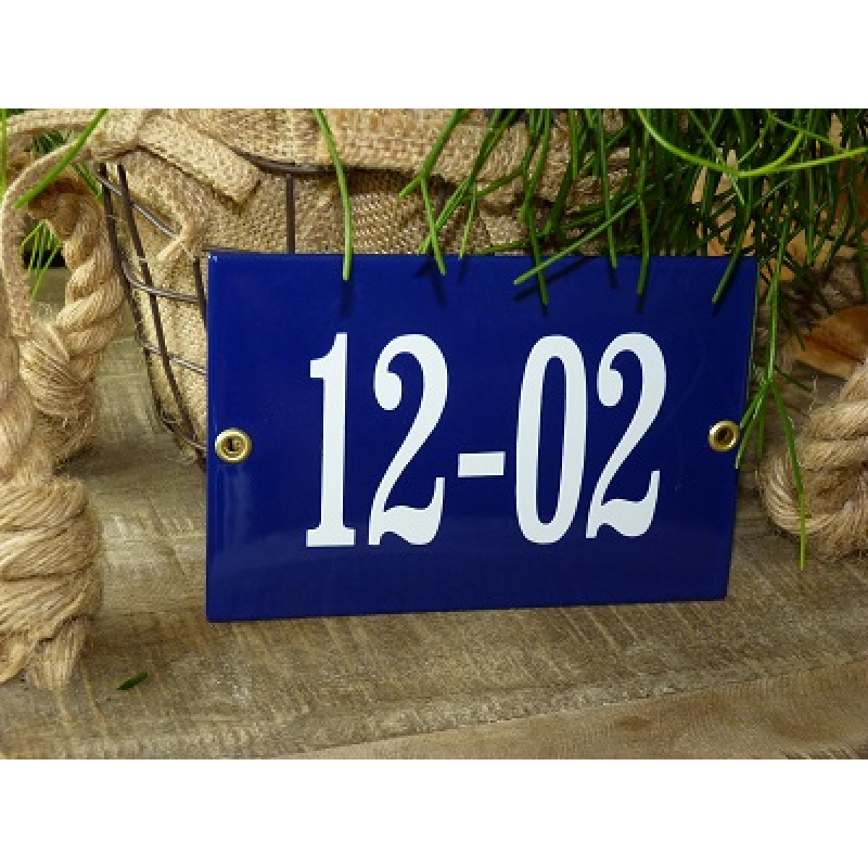 Huisnummer bord 'extra 6' 15x10 cm