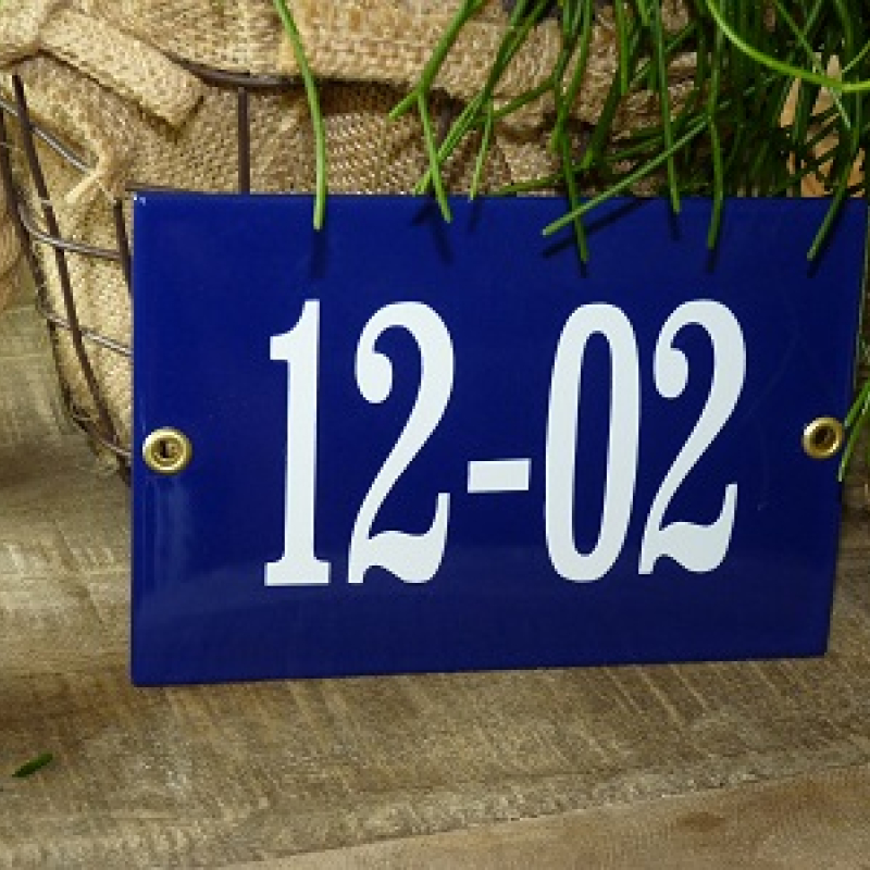 Huisnummer bord 'extra 6' 15x10 cm