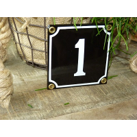 Huisnummer zwart 10x10