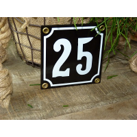 Huisnummer zwart 10x10
