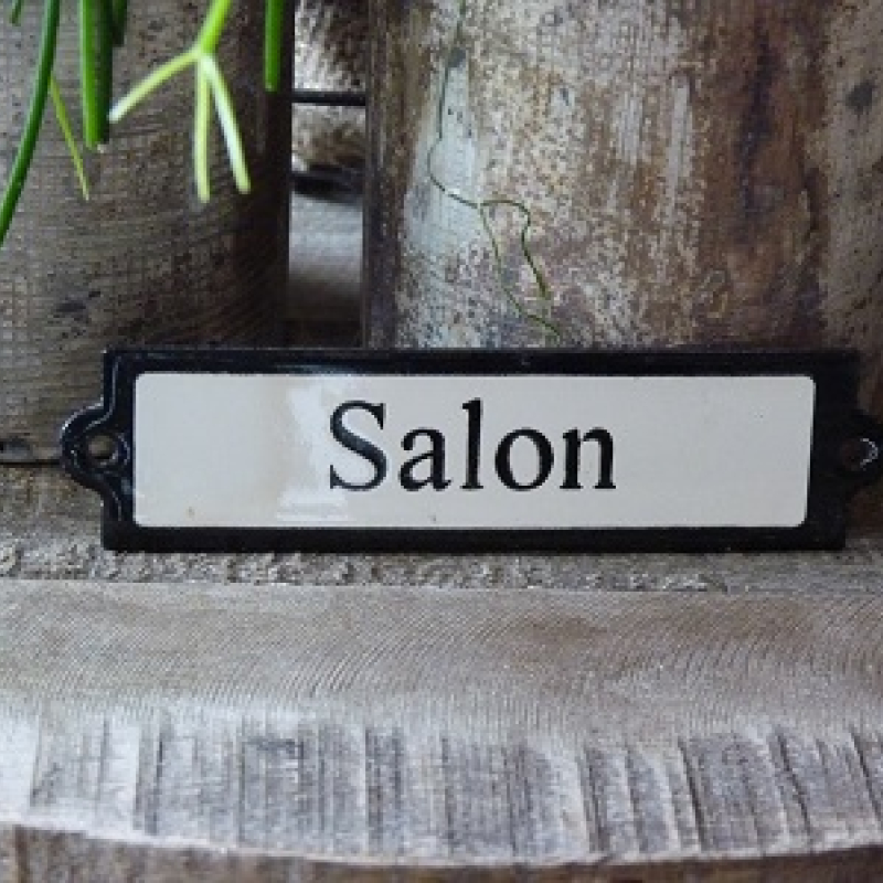 Emaille deurbordje recht 'Salon' 