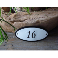 Huisnummer 10x5 ovaal