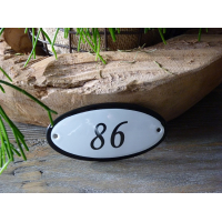 Huisnummer 10x5 ovaal