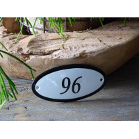 Huisnummer 10x5 ovaal