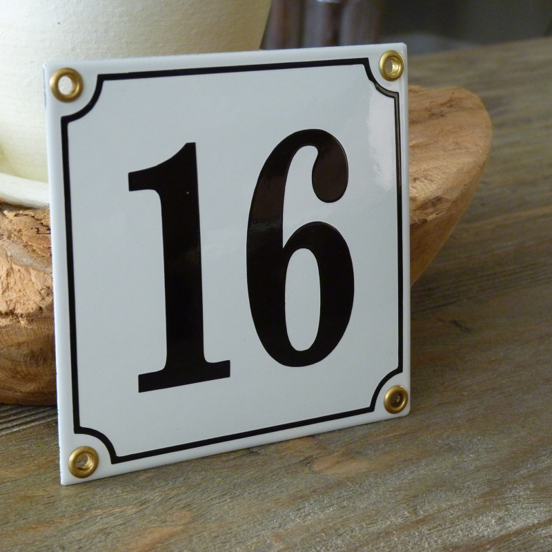 Huisnummer 16 (12x12)