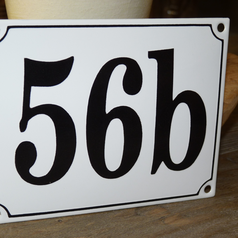 Huisnummer 56b (17x13)