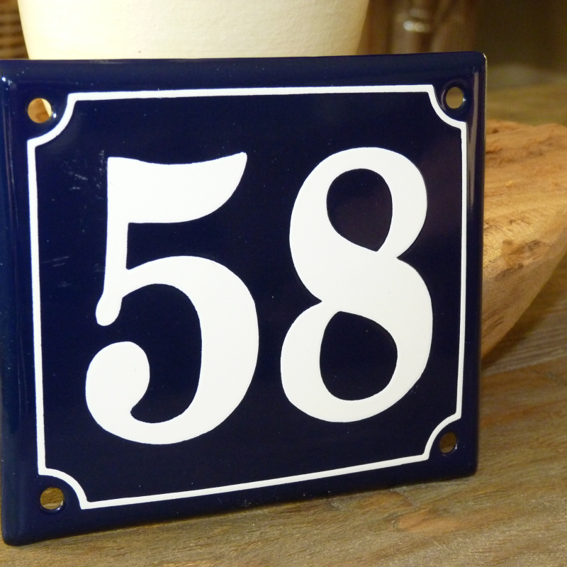 Huisnummer 58 (14.5x12,5)