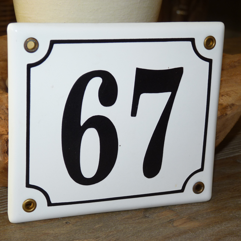 Huisnummer 67 (14.5x12,5)