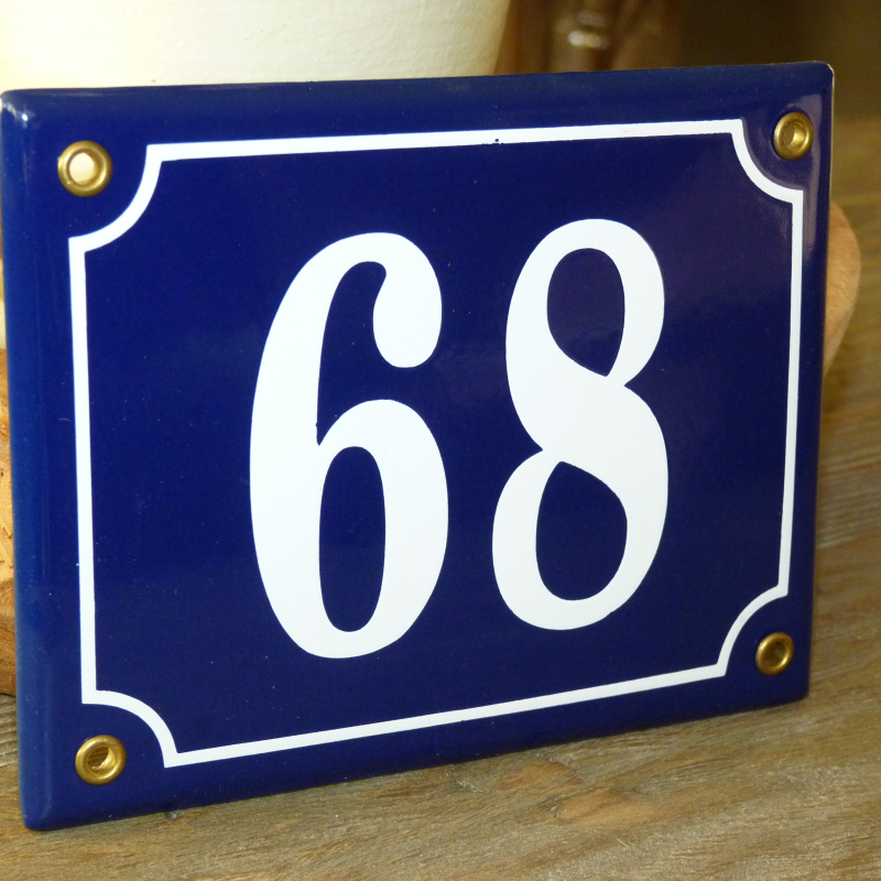 Huisnummer 68 (16.5x12.5)
