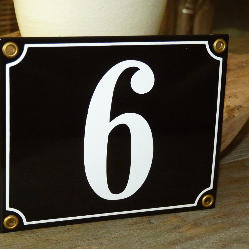 Huisnummer 6 (15x12)