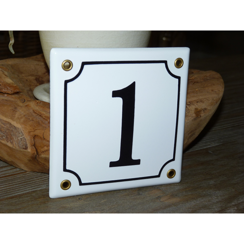 Huisnummer 1 (12.5 x 12.5)