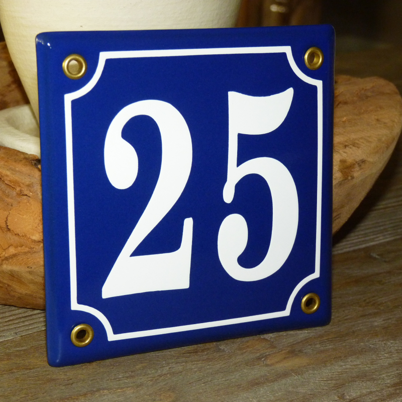 Huisnummer 25 (12.5 x 12.5)