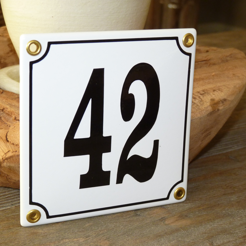 Huisnummer 42 (12x12)