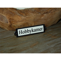 Emaille deurbordje recht 'Salon' 