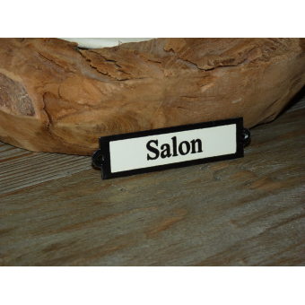 Emaille deurbordje recht 'Salon' 