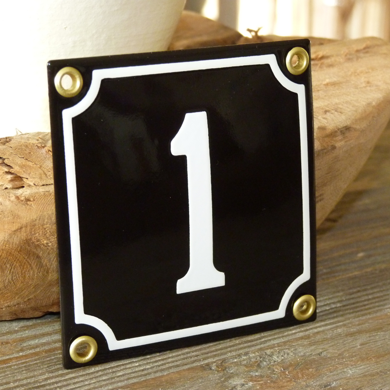 Huisnummer 1 (10x10)