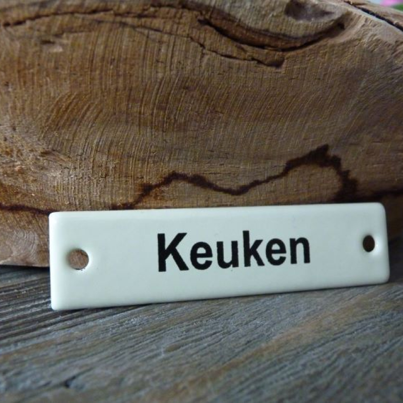 Emaille deurbordje recht 'Keuken'