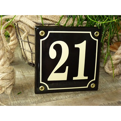 Huisnummer bord 'extra 1' 13x13 cm Huisnummer bord 'extra 1' 13x13 cm
