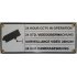 Emaille bord '24 uur camerabewaking' 4 talig