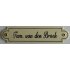 Naambord 20x5 cm met oor