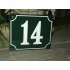 Huisnummer groen 18x15