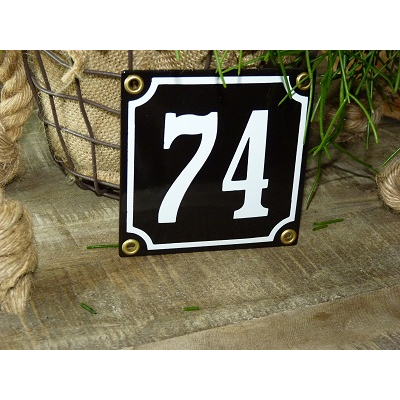 Huisnummer zwart 10x10 Huisnummer zwart 10x10