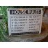 Emaille bord Happily insane people, 4-talig