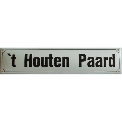 Straatnaambord groot Straatnaambord groot