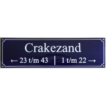Straatnaambord maxi 